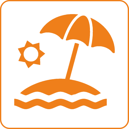 Мелко-галечный пляж - 150 м